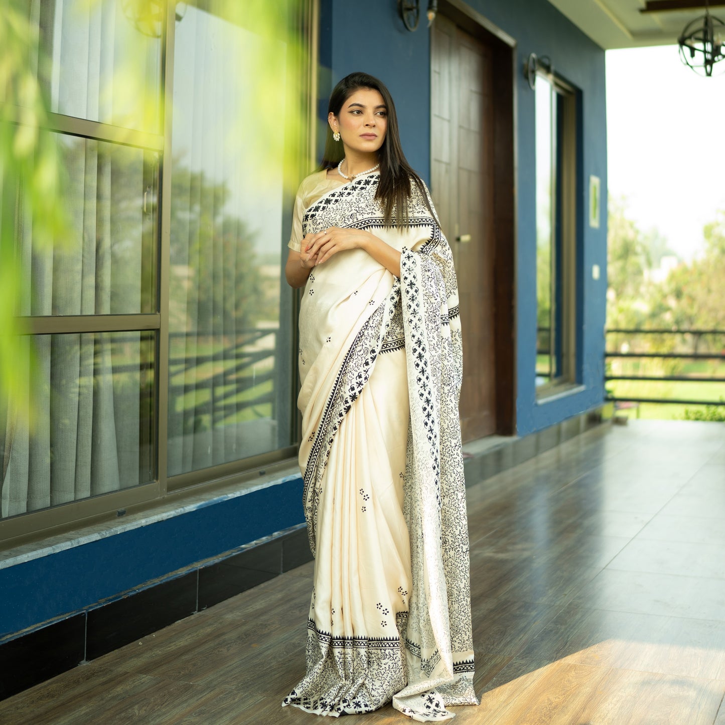 Afsana Hand block print Saree