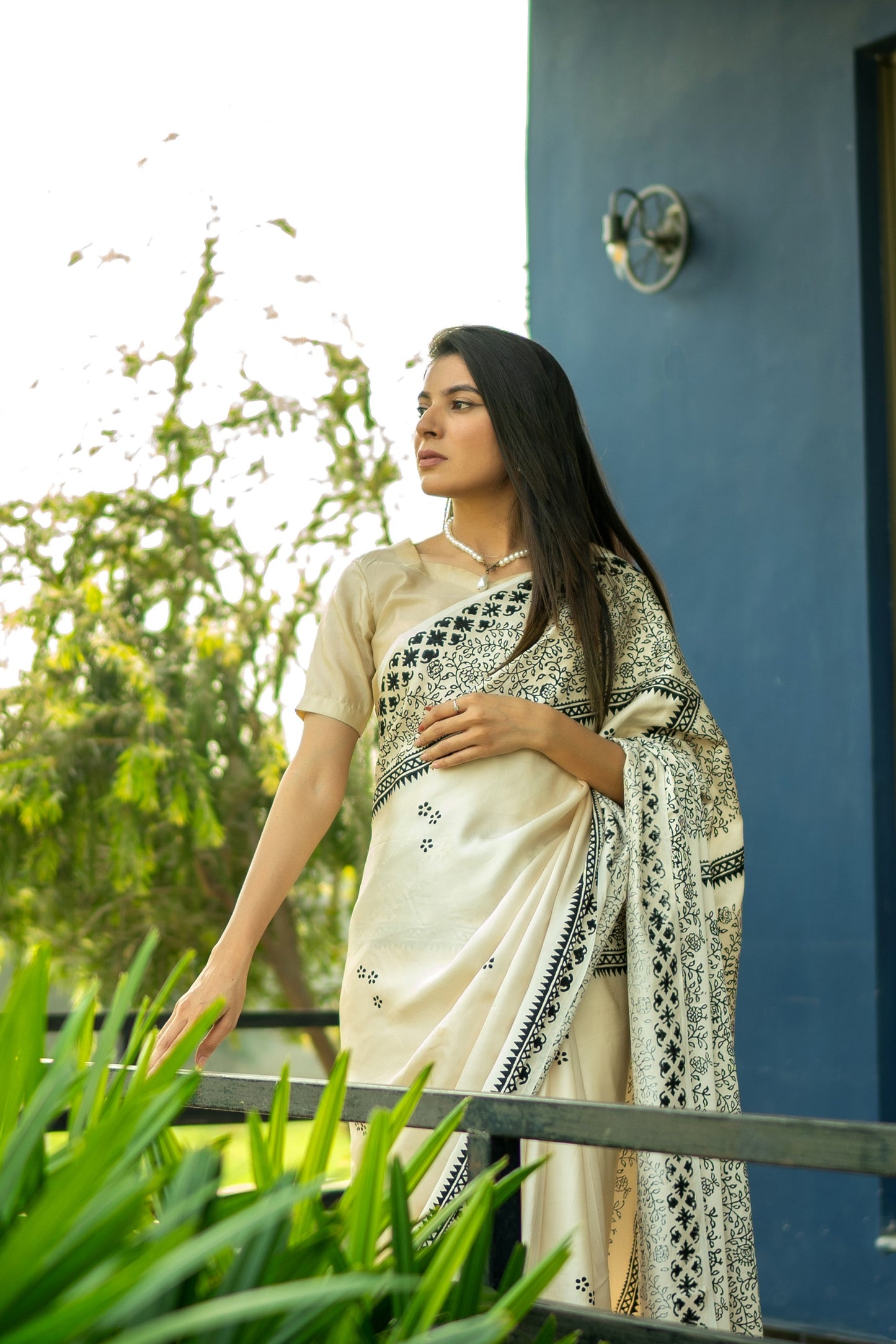 Afsana Hand block print Saree