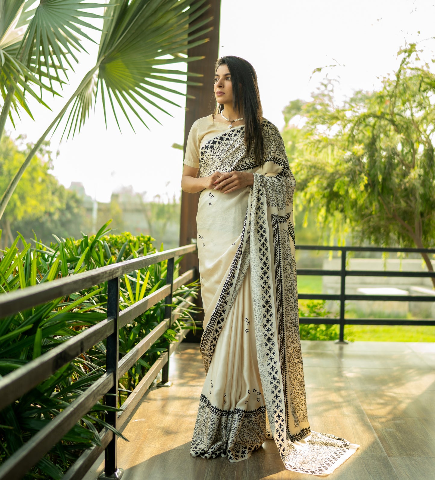 Afsana Hand block print Saree