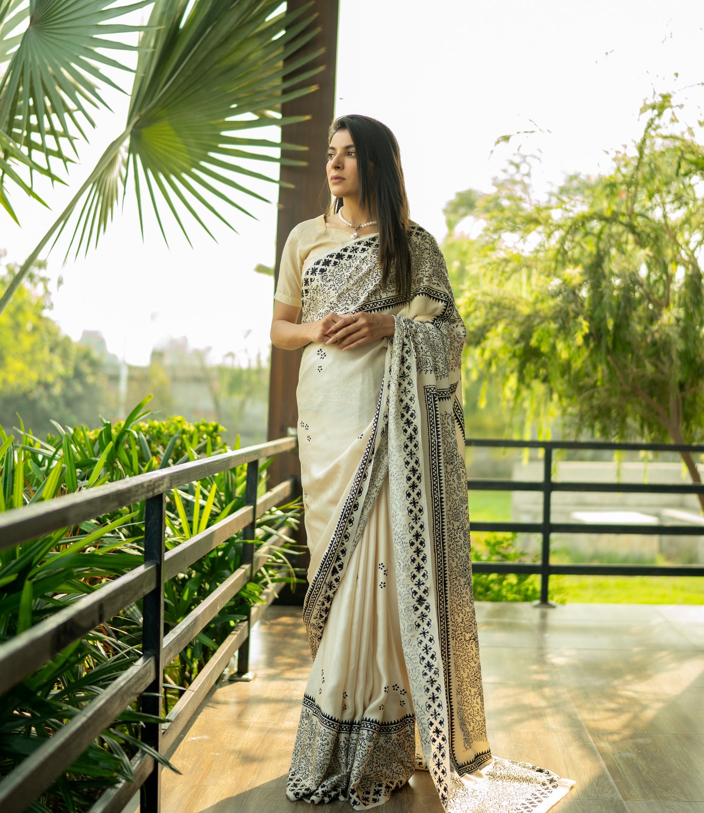 Afsana Hand block print Saree