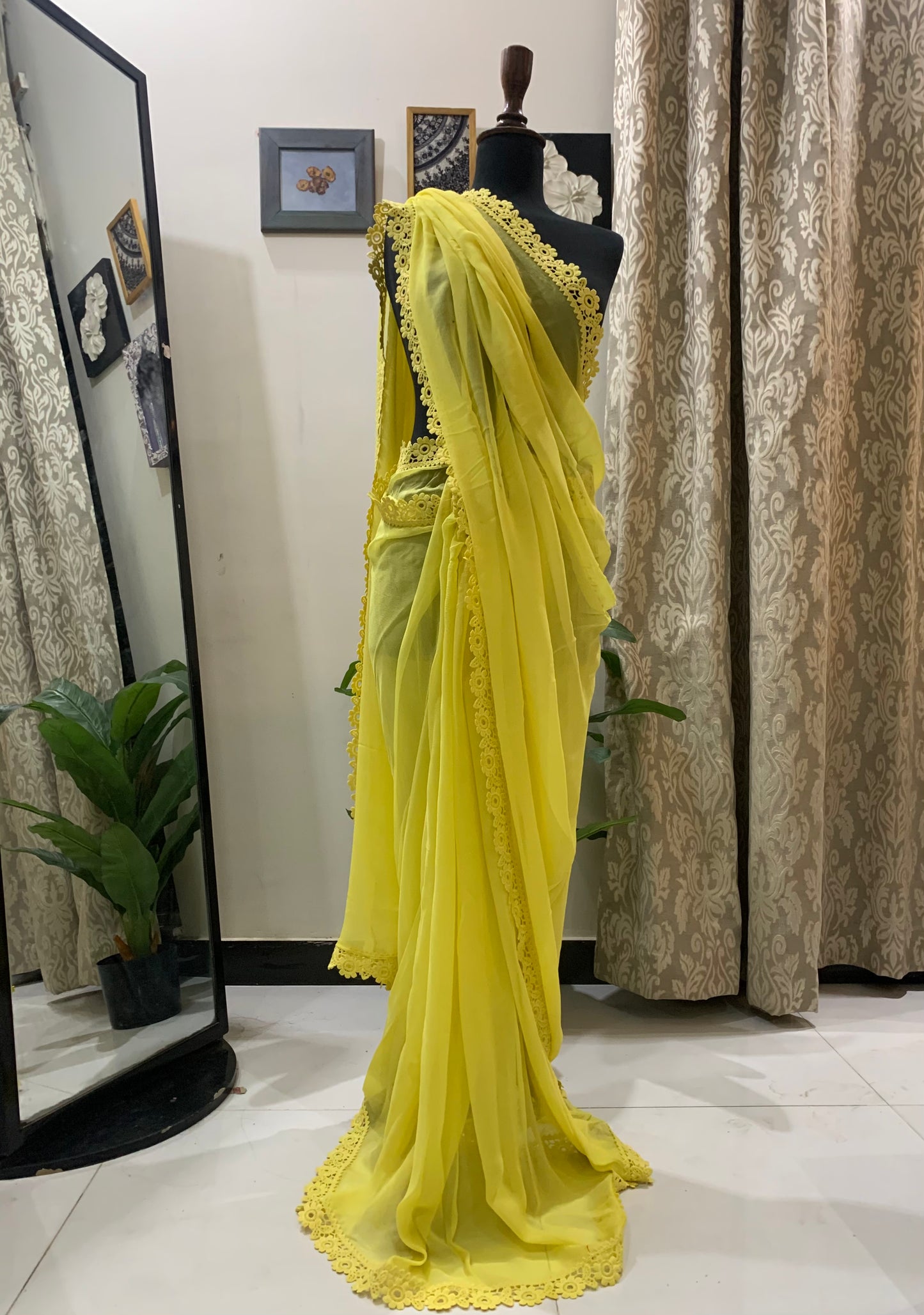 Amaltas Chiffon Saree