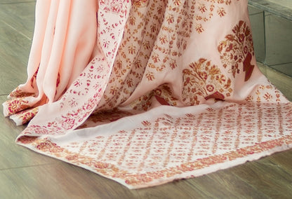 Parwana Hand block print Saree