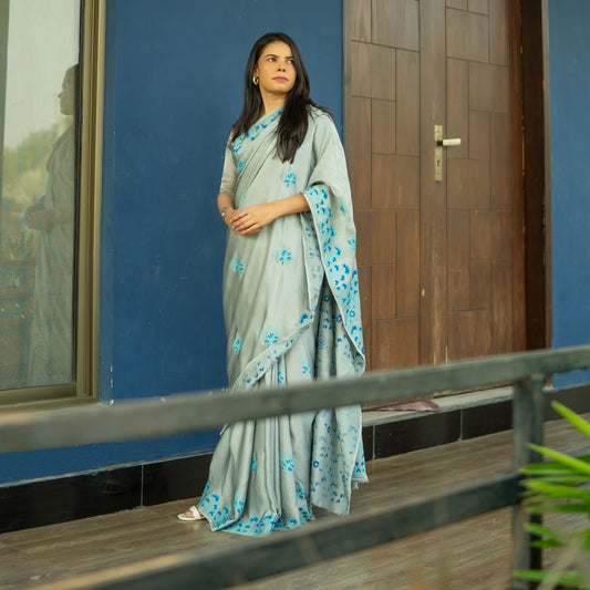 Inara Hand Block Print Saree
