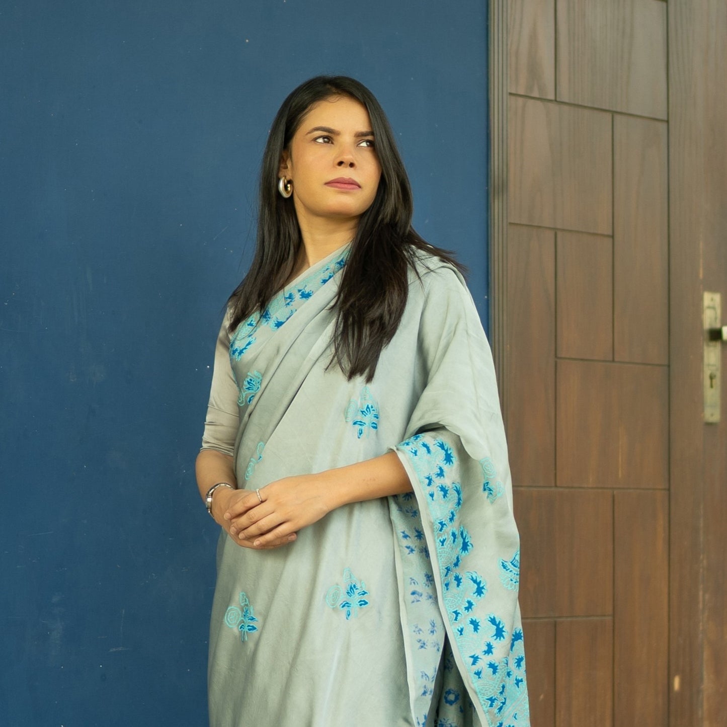 Inara Hand Block Print Saree