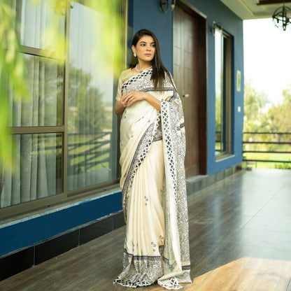 Afsana Hand block print Saree