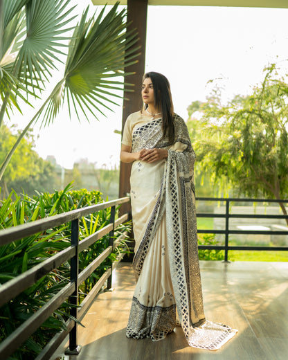 Afsana Hand block print Saree