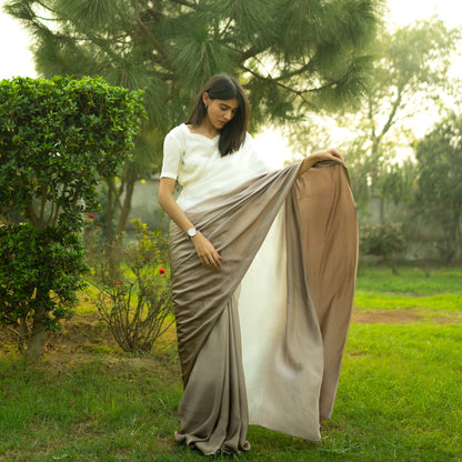Ombre Cacao Saree