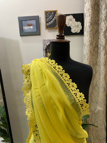 Amaltas Chiffon Saree