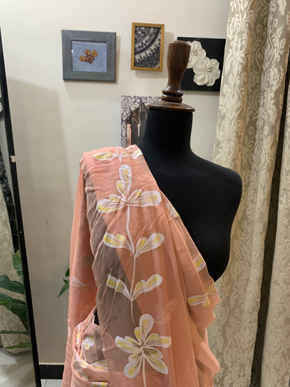 Daisy Chiffon Hand Painted Saree