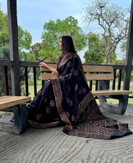 Gul Posh Hand Block Print Saree
