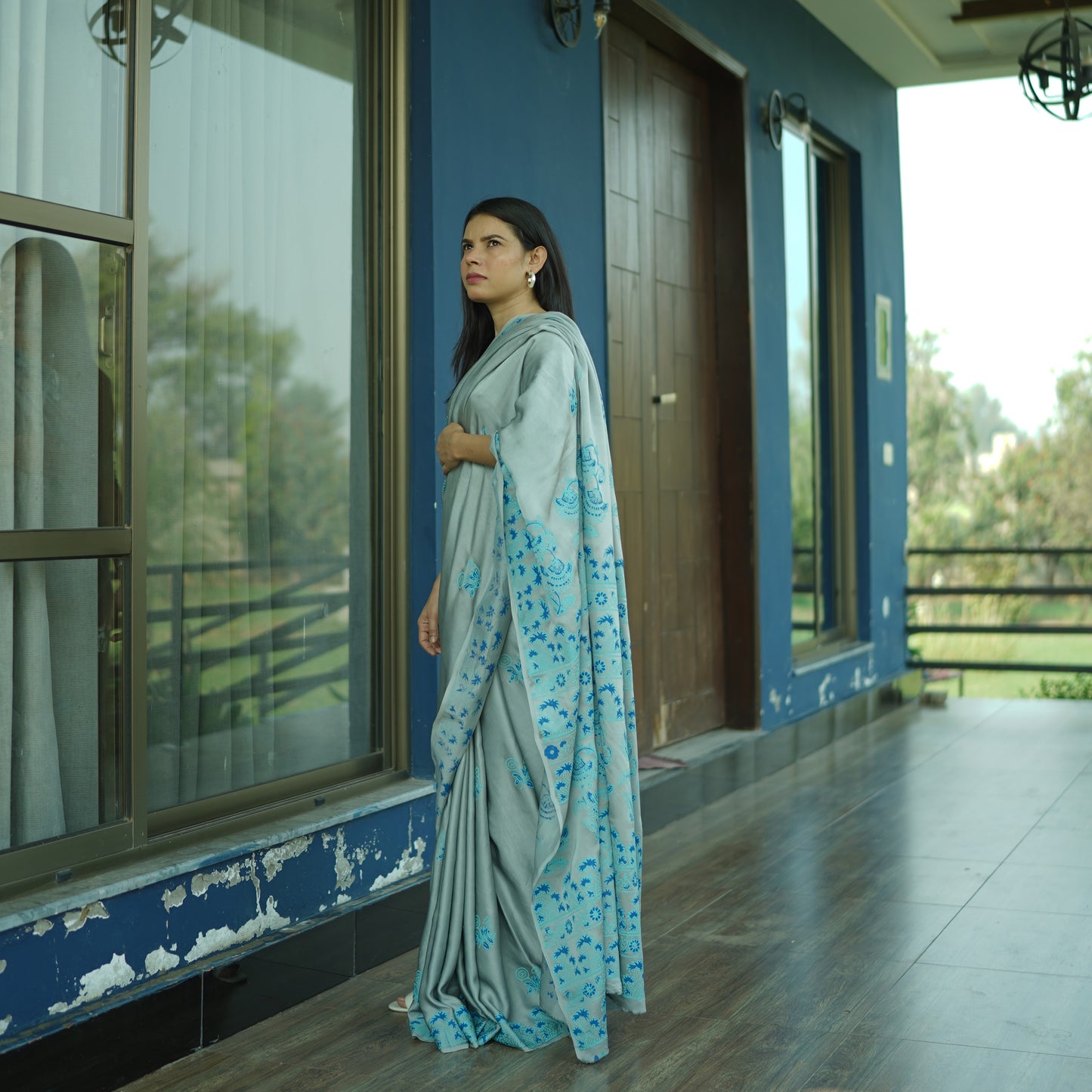 Inara Hand Block Print Saree